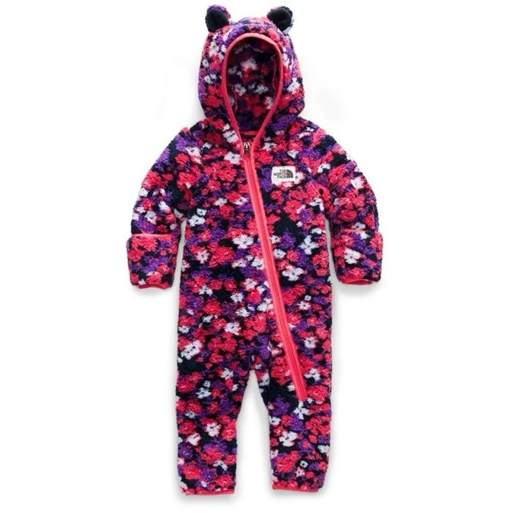 Pink The North Face Campshire Onepiece - Infants 18-24 months hooded